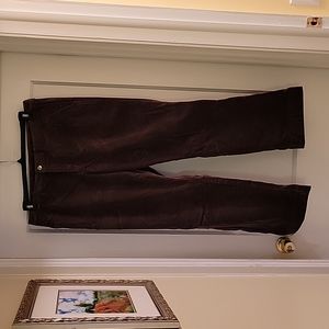 Bogner Dark Brown Size 12 Corduroy Pants